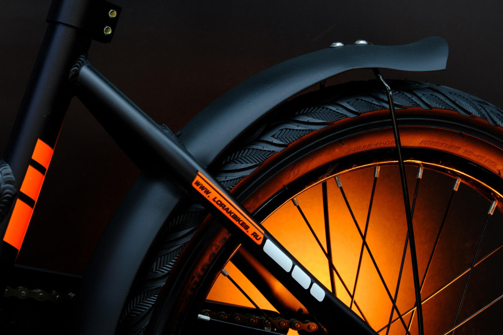 Lorak Junior 18 Boy Матовый Чёрный/Оранжевый