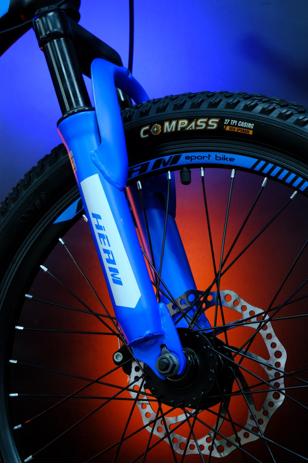 Heam First 207 Матовый Чёрно/Оранжевый/Синий